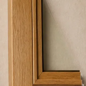 Wood window-frame material sample